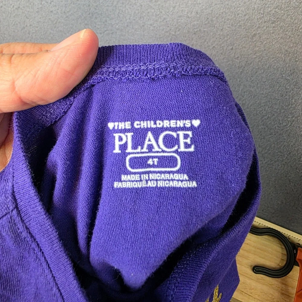 The Childrens Place Preschool Princess Purple T-Shirt 4T Girls